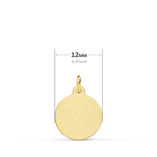 18K MEDALLA ORO AMARILLO DE SAINT MICHEL 12 MM