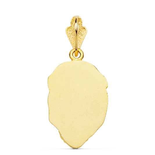 18K COLGANTE ORO AMARILLO CABEZA DE CRISTO 31X20 MM