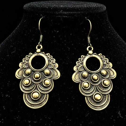 pendiente de bronce exclusivo joyeria osnor zamak