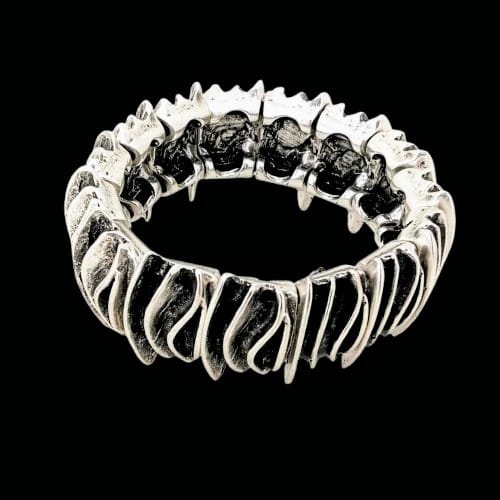 Pulsera Brazalete Zamak Diseño Arcos 25mm Unisex Joyeria Osnor
