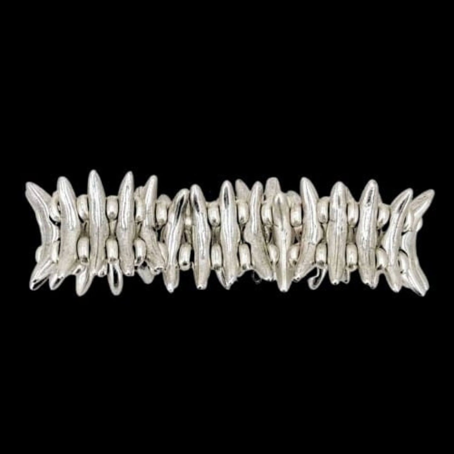 pulsera brazalete zamak elástica espinas- hipoalergénico- Joyería osnor