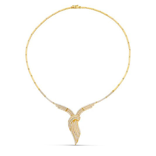 18K GARGANTILLA ORO AMARILLO CIRCONITAS