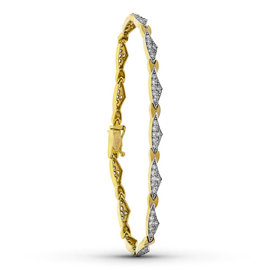 18K PULSERA ORO BICOLOR CIRCONITA BICOLOR