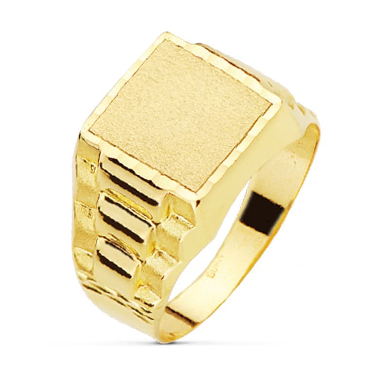 18K SELLO ORO AMARILLO ROLE-X HUECO. 11X11 MM