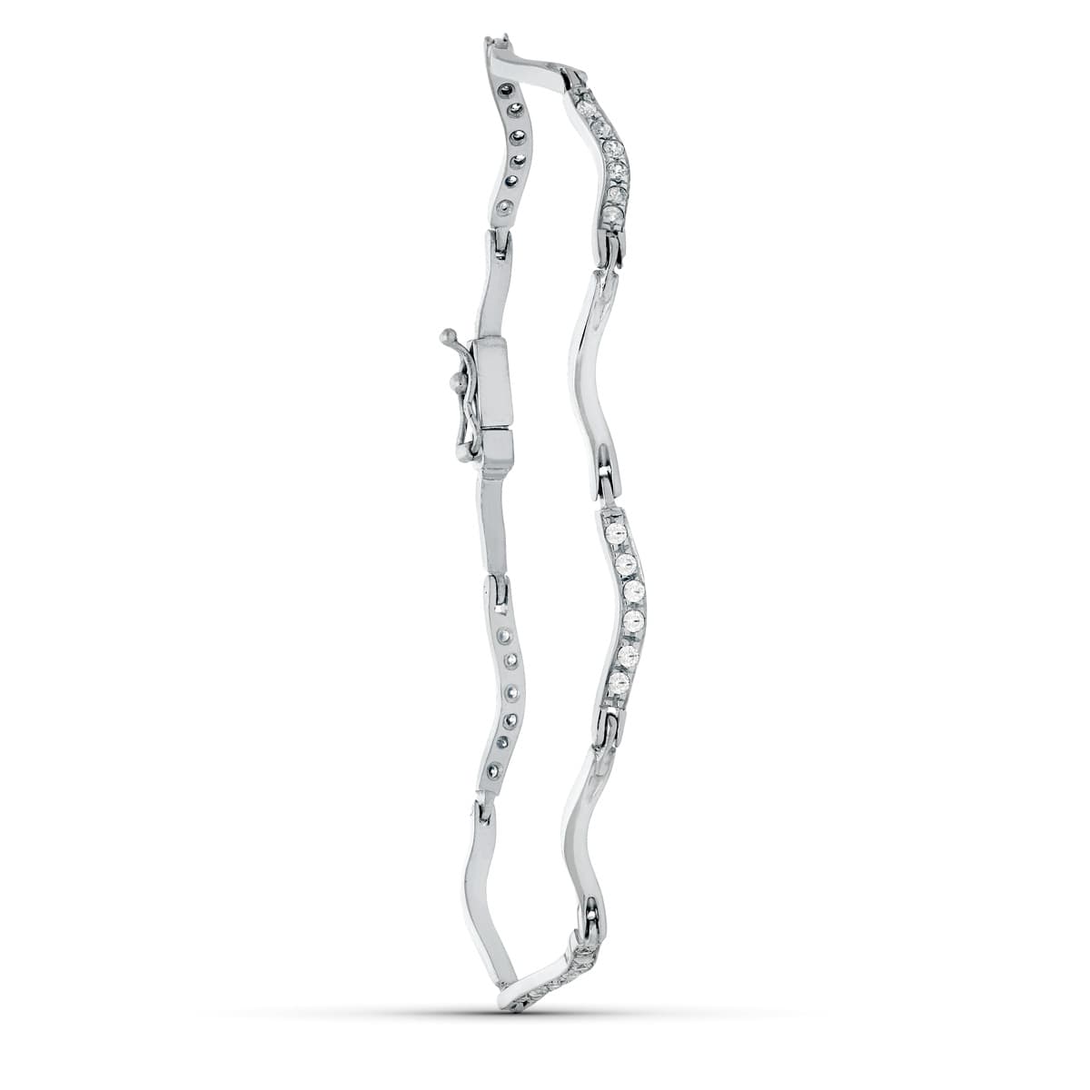 18K PULSERA ORO BLANCO CIRCONITAS