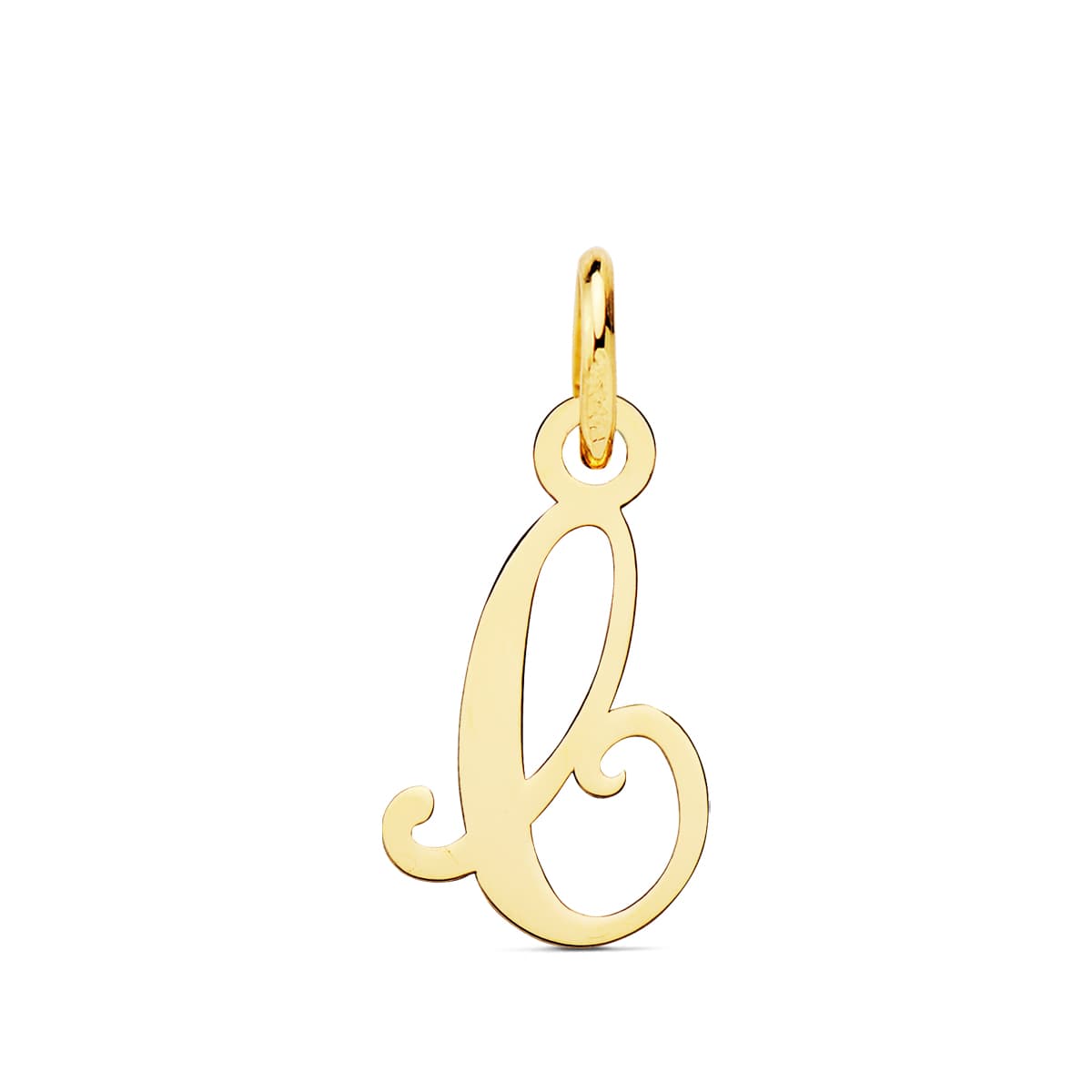 18K COLGANTE ORO AMARILLO LETRA " C " 15X9 MM