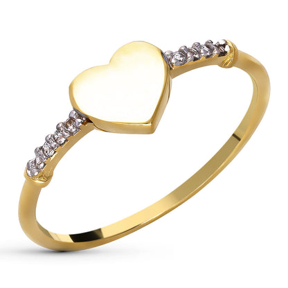 18K COLGANTE ORO AMARILLO CORAZON CIRCONITA 13X13 MM C. AMOR