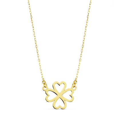 18K COLLAR ORO AMARILLO CORAZONES 12 MM 45CM C. AMOR
