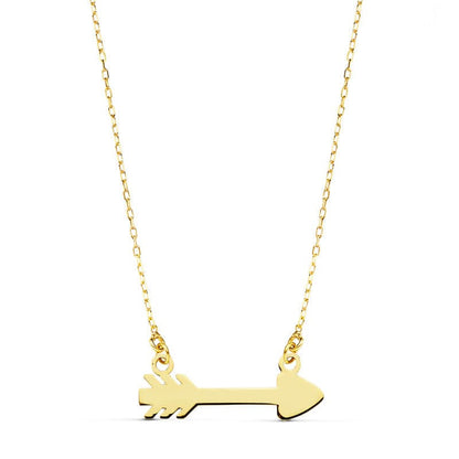 18K COLLAR ORO AMARILLO FLECHA CUPIDO 20X6 MM45CM C. AMOR