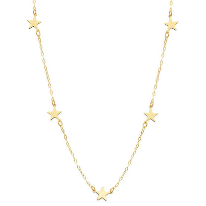 18K GARGANTILLA ESTRELLAS ORO AMARILLO 42CM