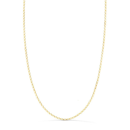 18K CADENA ORO AMARILLO BILBAO MACIZA ANCHO: 1MM LARGO: 40CM