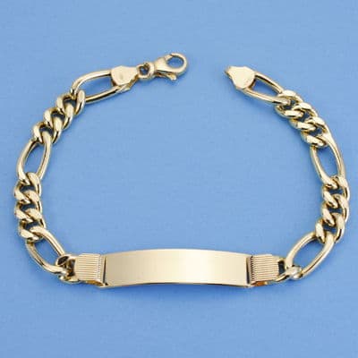 18K ESCLAVA HUECA 21CM 7.5 MM 14.15 GR