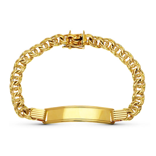 18K ESCLAVA ORO AMARILLO HUNGARA 21.5 CM 7 MM