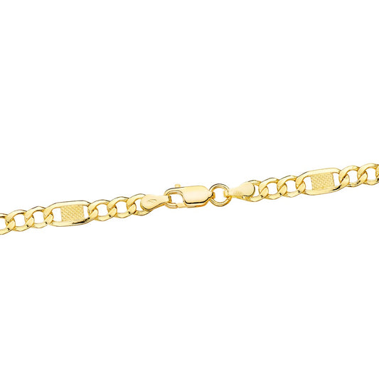 18K CADENA CARTIER ORO AMARILLO ESLABONES HUECOS 3X1. LARGO: 50CM ANCHO: 5 MM