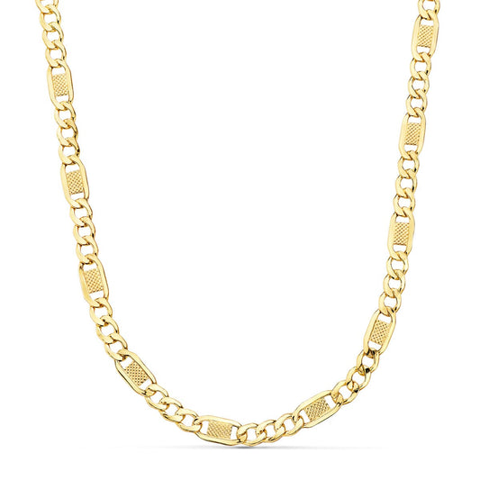 18K CADENA CARTIER ORO AMARILLO ESLABONES HUECOS 3X1. LARGO 60CM ANCHO 5 MM