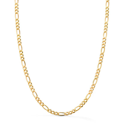 18K CADENA ORO AMARILLO HUECA ESLABON TIPO CARTIER ANCHO 4 MM LARGO 60CM