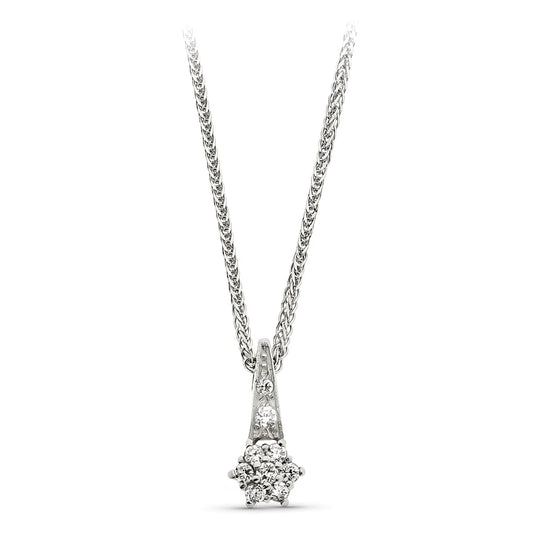 18K COLGANTE ORO BLANCO 9 CIRCONITAS