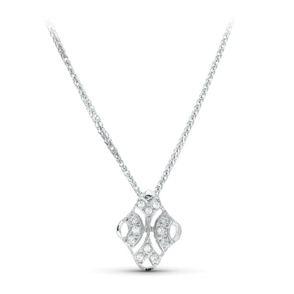 18K GARGANTILLA ORO BLANCO 45CM JUEGO NOVIA 15X11 MM CIERRE MOSQUETON