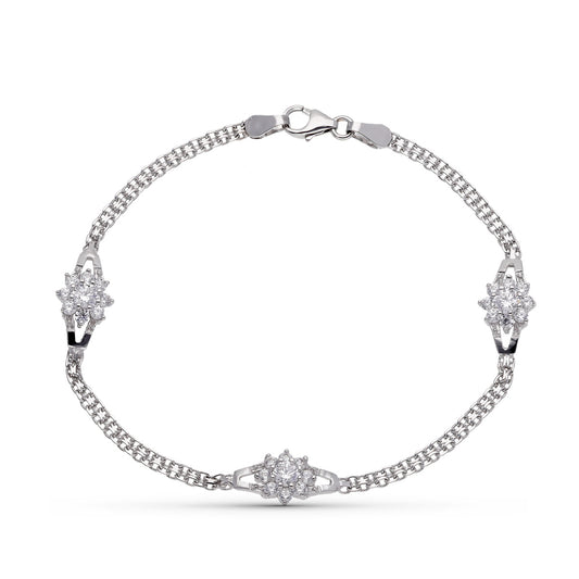 18K PULSERA ORO BLANCO COMUNION CIRCONITAS
