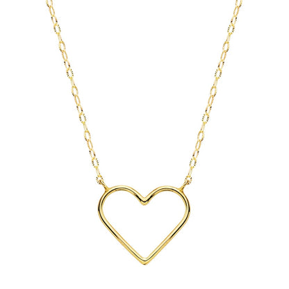 18K GARGANTILLA ORO AMARILLO CORAZONES 16X14 MM 40CM C. AMOR
