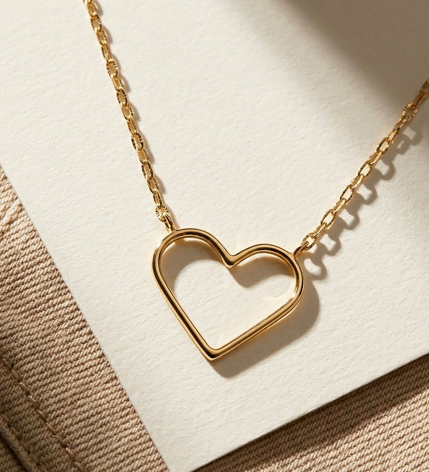 18K GARGANTILLA ORO AMARILLO CORAZONES 16X14 MM 40CM C. AMOR