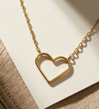 18K GARGANTILLA ORO AMARILLO CORAZONES 16X14 MM 40CM C. AMOR