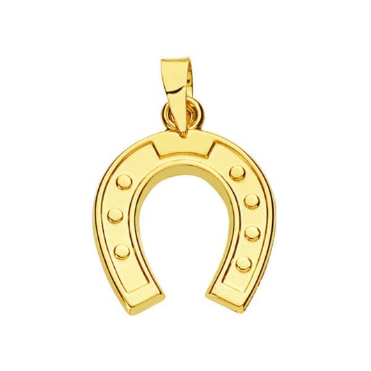 18K COLGANTE AMULETO ORO AMARILLO HERRADURA 20X15 MM
