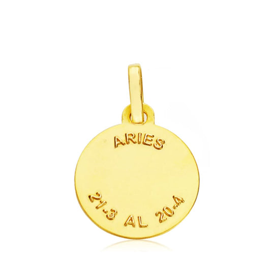 18K HOROSCOPO ORO AMARILLO ARIES 13 MM