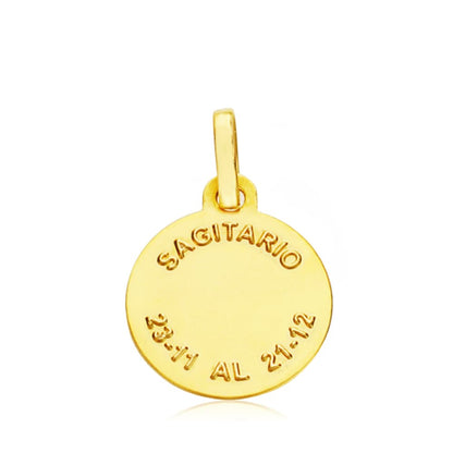 18K HOROSCOPO ORO AMARILLO SAGITARIO 13 MM