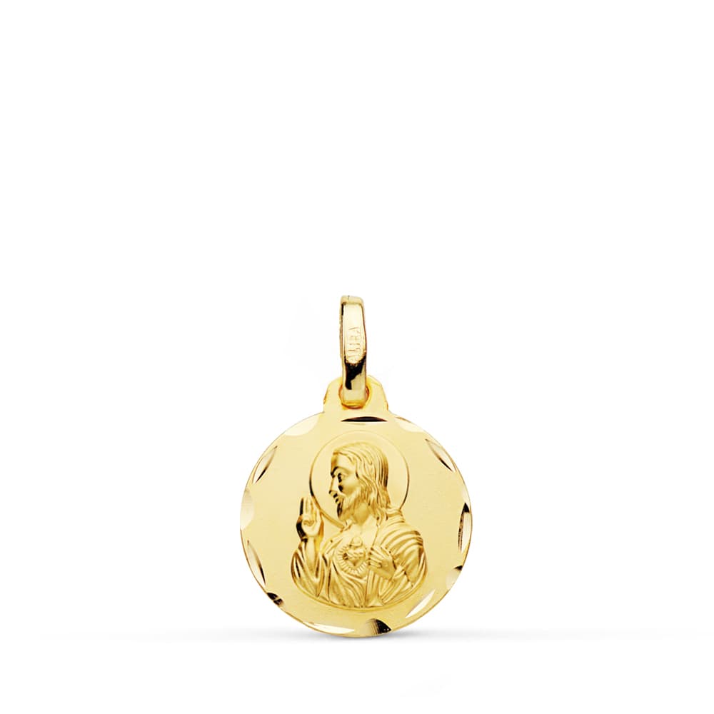 9K CORAZON DE JESUS TALLADO 14 MM