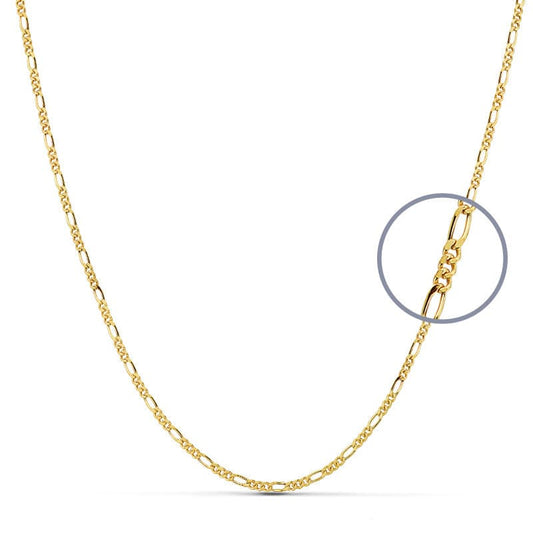 18K CADENA ORO AMARILLO CARTIER 45CM HUECA 2 MM