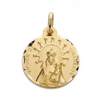18K MEDALLA ORO AMARILLO VIRGEN DE LINAREJOS 18 MM