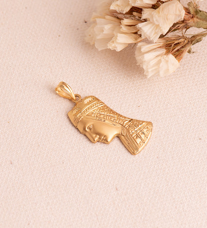 18K MEDALLA ORO AMARILLO VIRGEN DE MONTSERRAT SILUETA TALLADA 25X14 MM