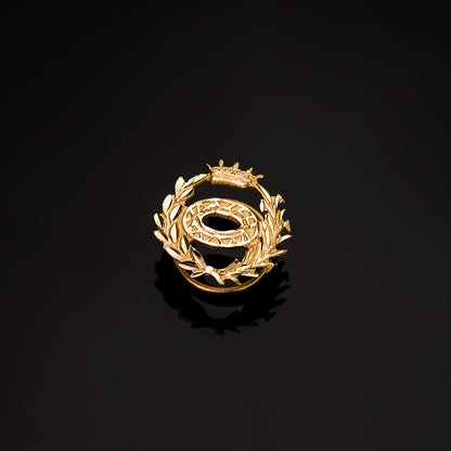 18K INSIGNIA ORO AMARILLO CIENCIAS BIOLOGICAS. 16 X 16 MM