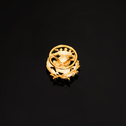 18K INSIGNIA ORO AMARILLO GEOGRAFIA 17 X 14 MM