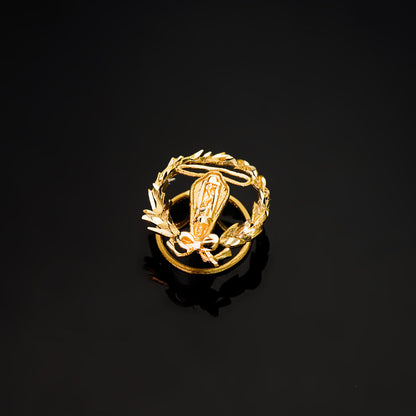 18K INSIGNIA ORO AMARILLO INGENIERO ELECTRONICO 16 X 14 MM