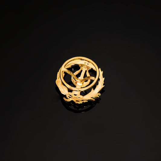 18K INSIGNIA ORO AMARILLO MUSICO 16 X 14 MM