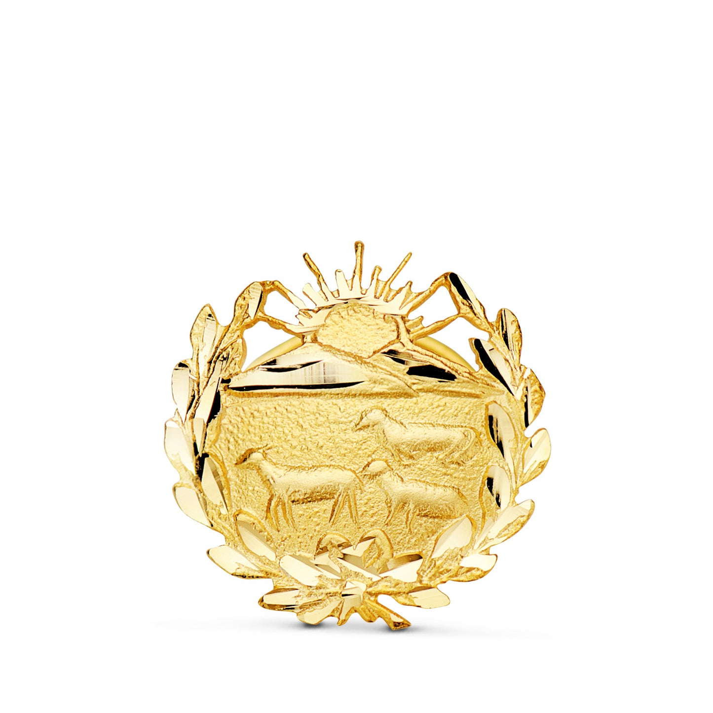 18K INSIGNIA ORO AMARILLO VETERINARIA. 15 X 15 MM