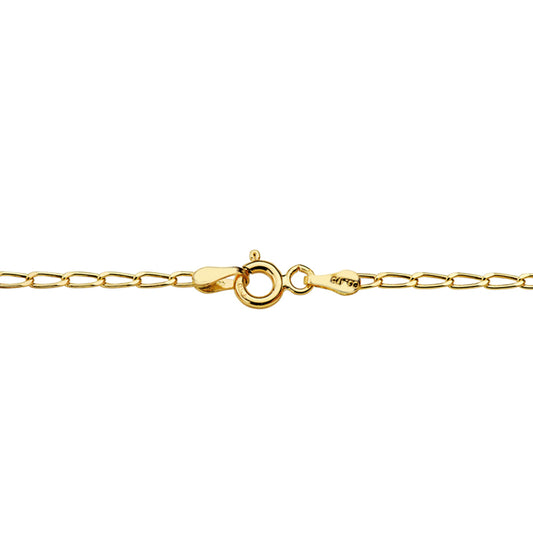 18K CADENA ORO AMARILLO MACIZA BILBAO 50CM 2 MM