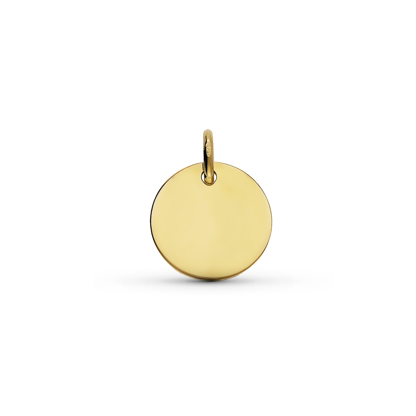 9K DISCO ORO AMARILLO LISO 12MM