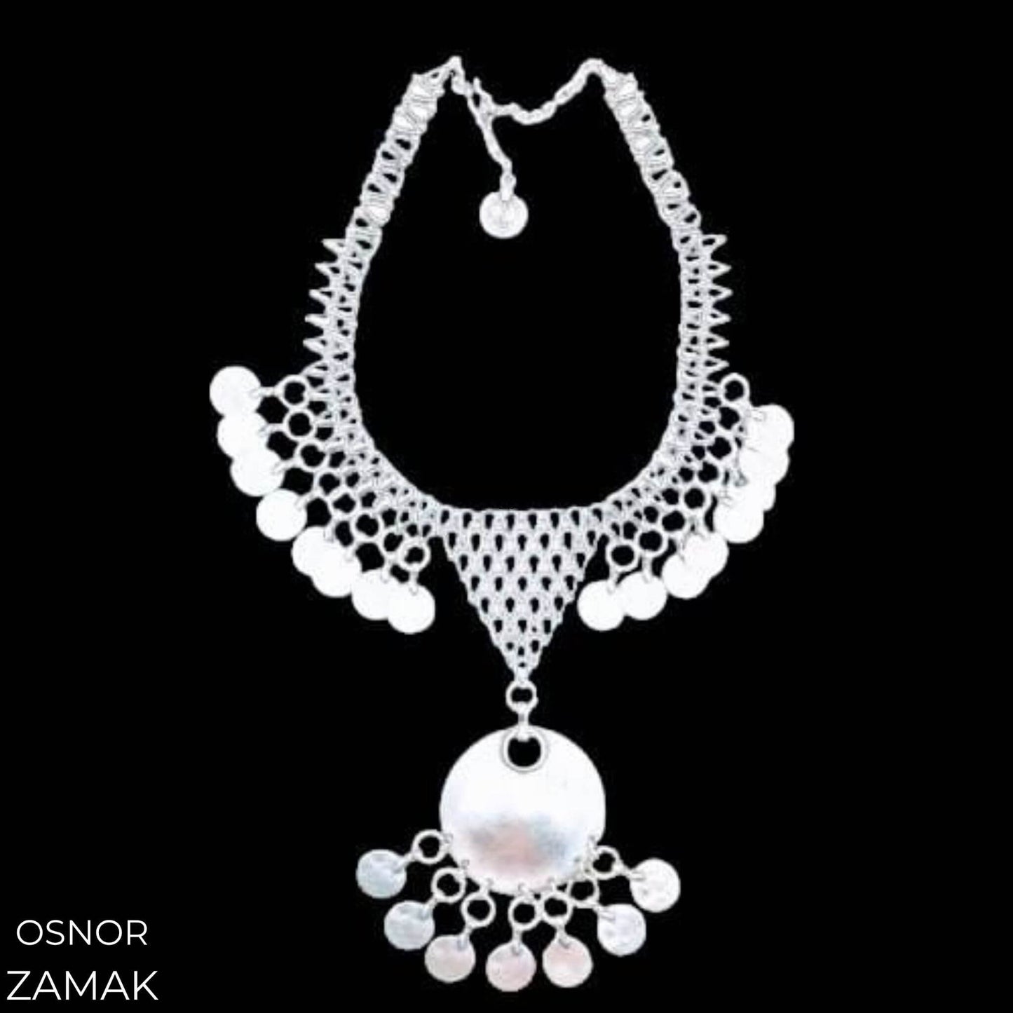 COLLAR ZAMAK PLATEADO