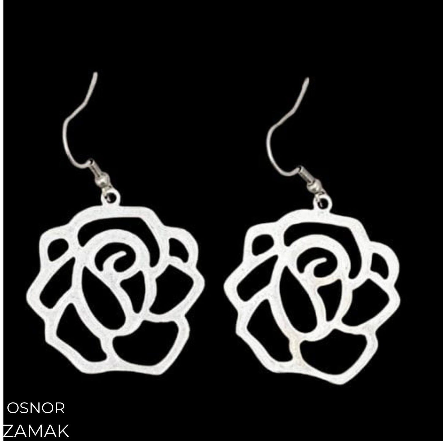 PENDIENTES ZAMAK FLOR