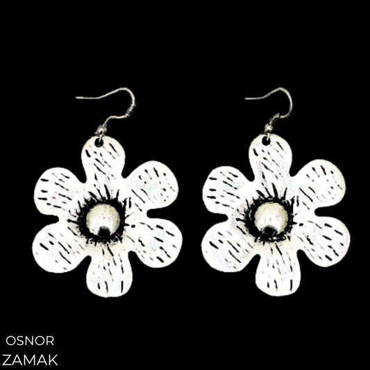 PENDIENTES ZAMAK FLOR