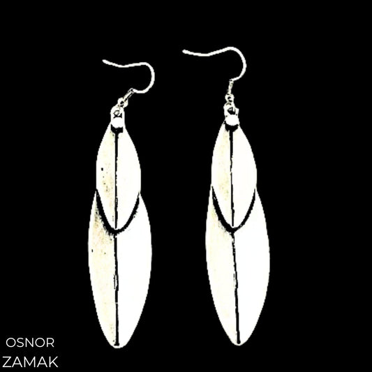 PENDIENTES ZAMAK HOJA