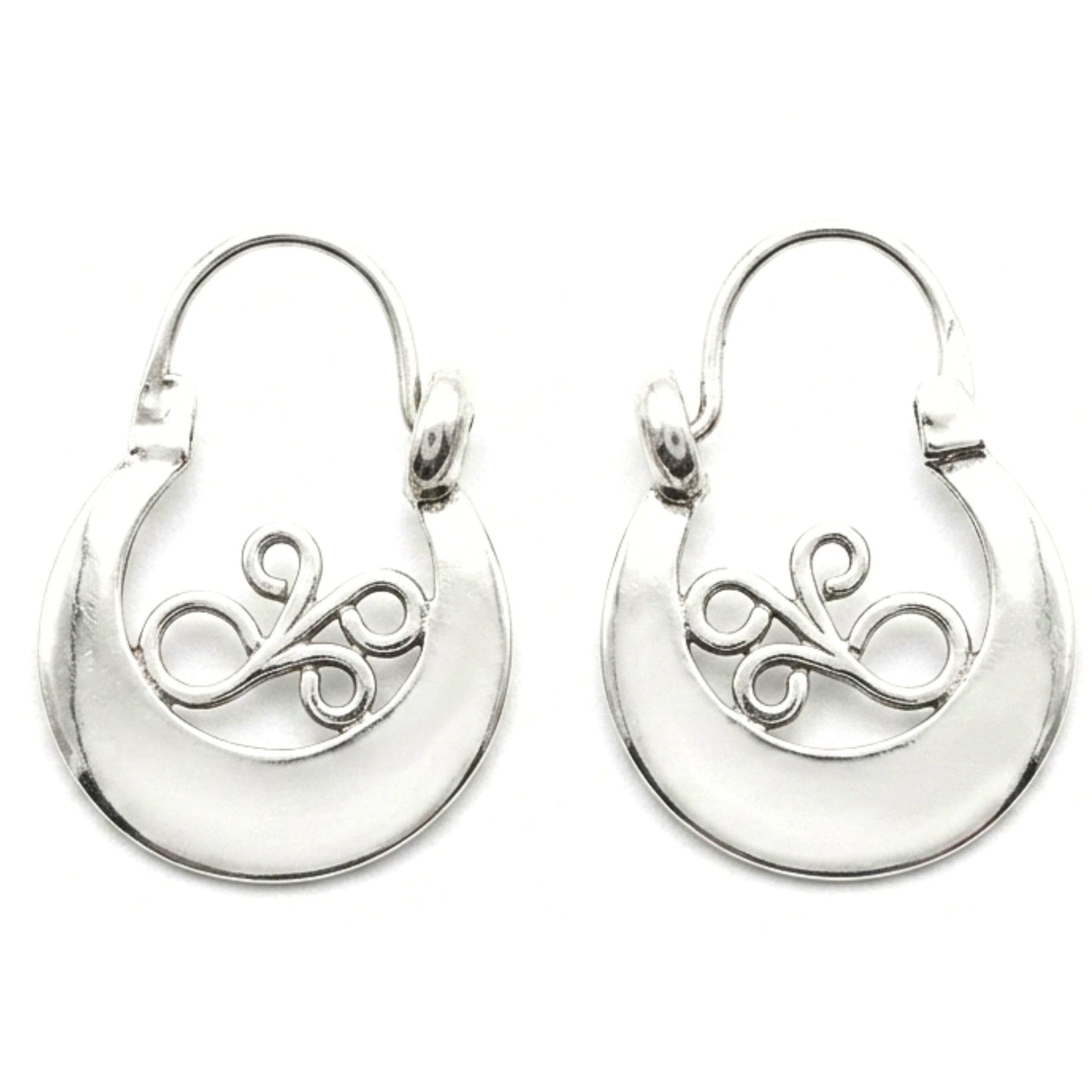 Aros argollas canarias mujer plata volumen diseño joyería osnor moda moderno elegante boda fiesta fashion diario comunion