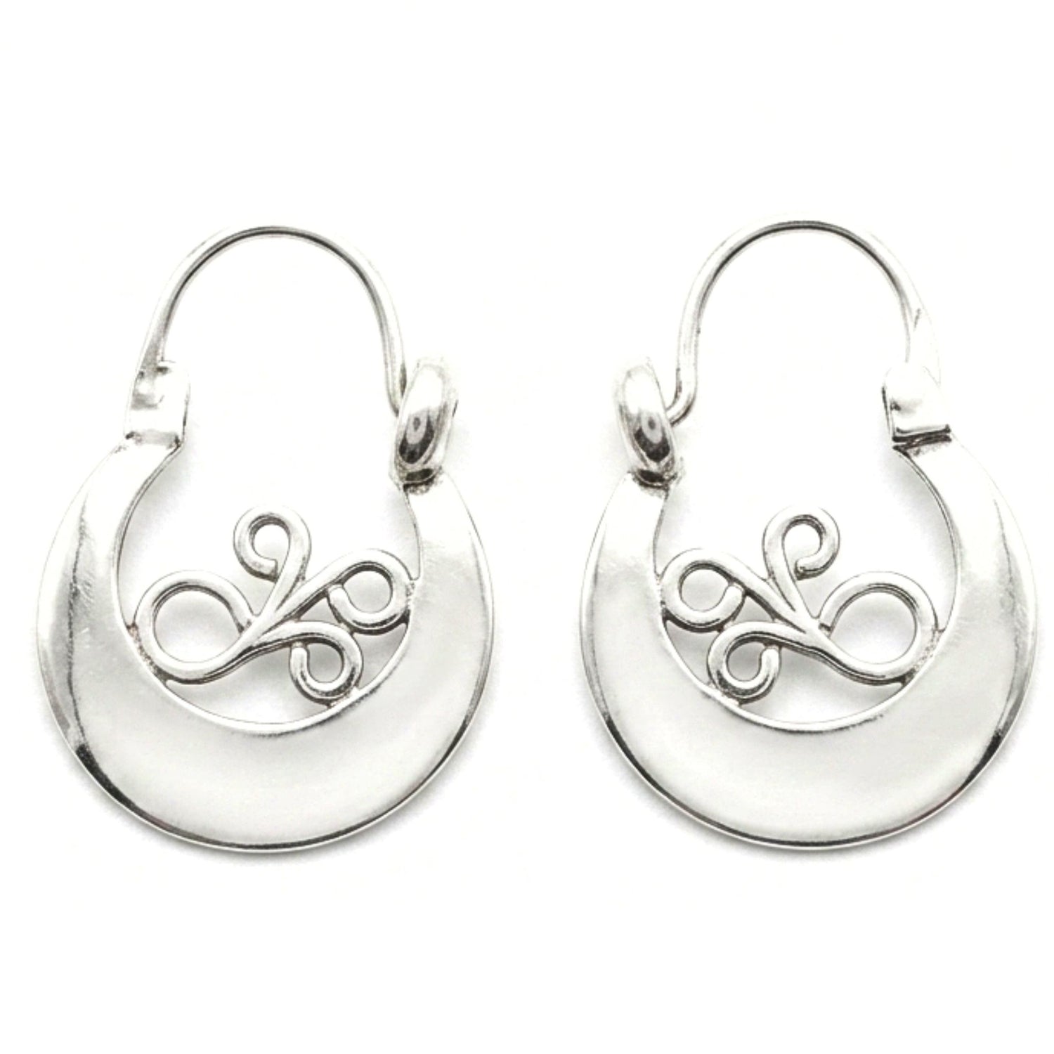 Aros argollas canarias mujer plata volumen diseño joyería osnor moda moderno elegante boda fiesta fashion diario comunion