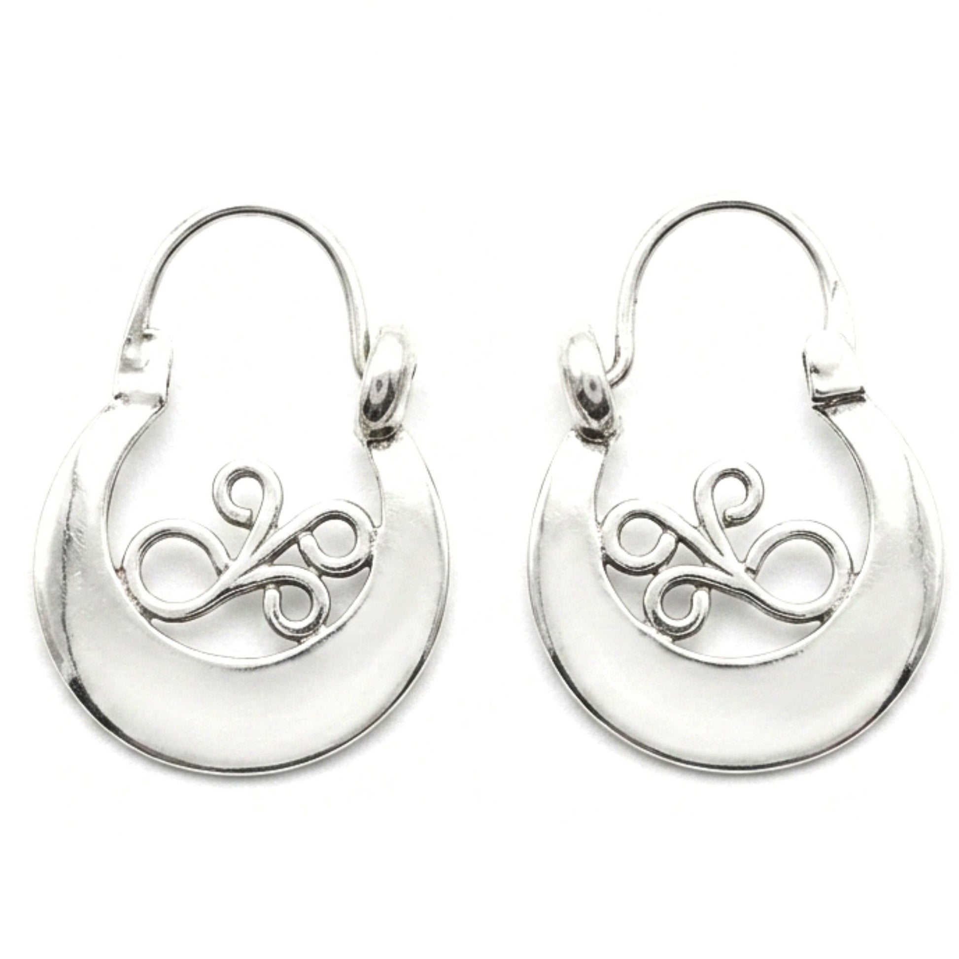 Aros argollas canarias mujer plata volumen diseño joyería osnor moda moderno elegante boda fiesta fashion diario comunion
