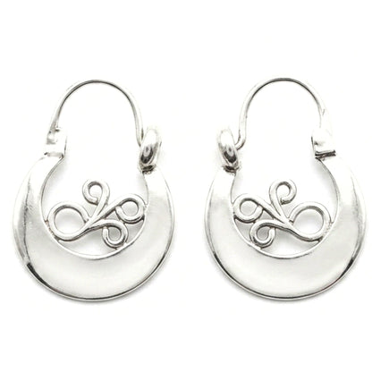 Aros argollas canarias mujer plata volumen diseño joyería osnor moda moderno elegante boda fiesta fashion diario comunion