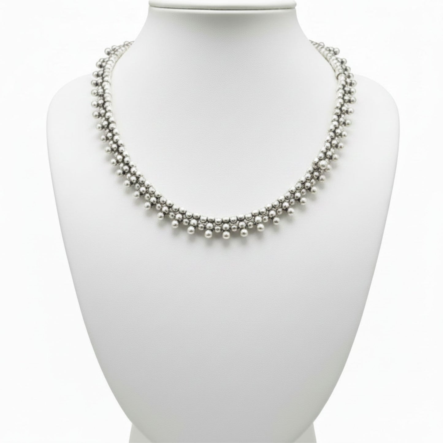 Collar gargantilla zamak mujer hipoalergenico bolas joyeria osnor zamak