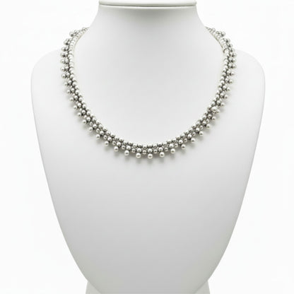 Collar gargantilla zamak mujer hipoalergenico bolas joyeria osnor zamak